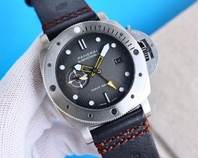 Panerai Submersible 47MM 2555 Automatic Movement Black Wrist Watch